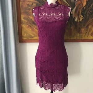 ‼️⬇️💲NWT Free People Magenta Lace Dress